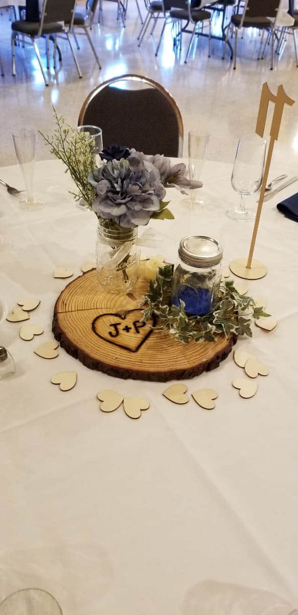 table display for wedding reception