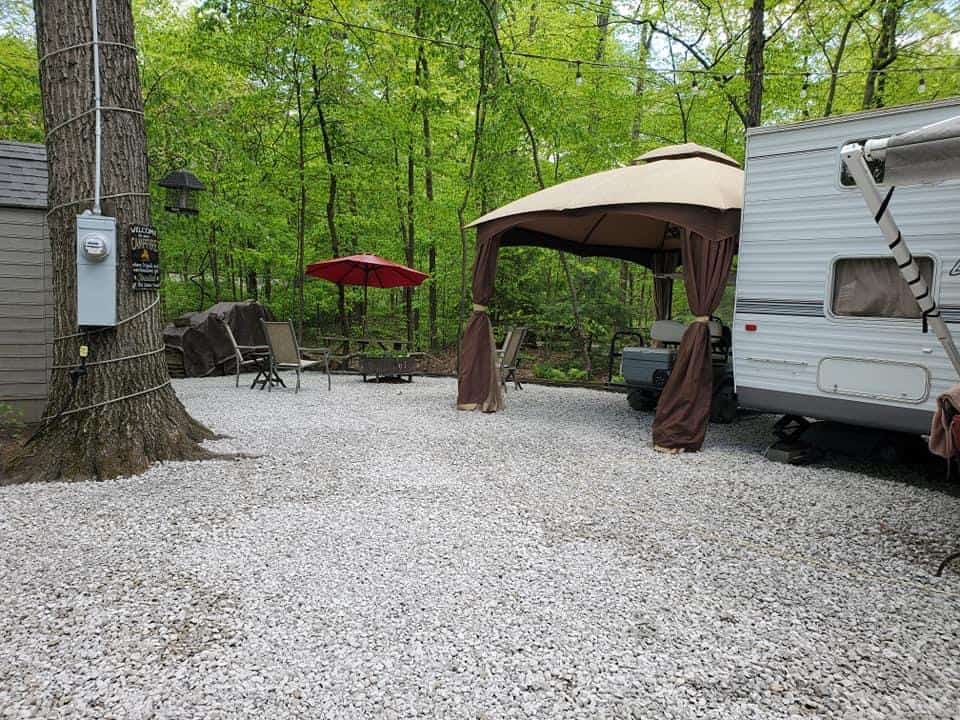 campsite at american wilderness campground closest campground to cleveland ohio