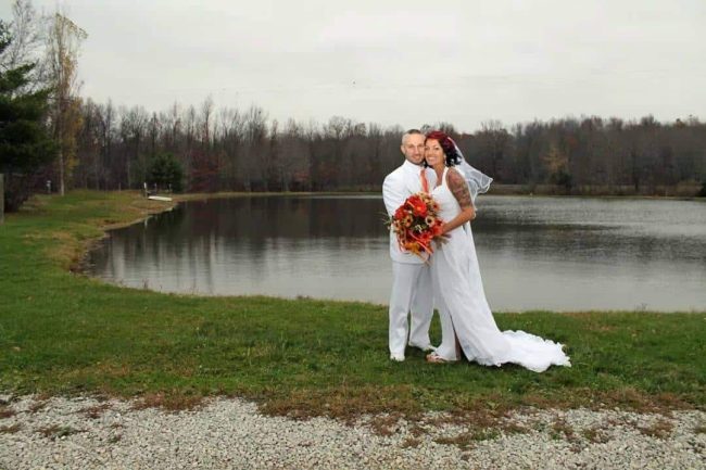 outdoor wedding at american wilderness event center